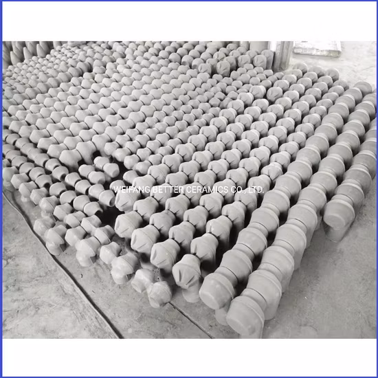 Pulverize bicos Sisic de carboneto de silício em espiral para torre de dessulfuração com acessórios de tubulação correspondentes